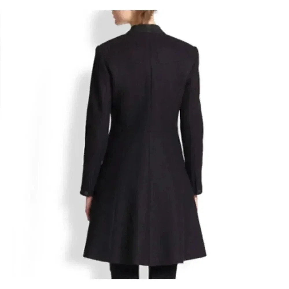 $895 rag & bone Cate Suede Velvet Lamb Leather Size 2 Button Jacket Coat Womens - Picture 13 of 14
